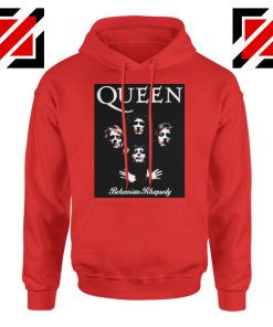 Bohemian Rhapsody Hoodie Queen Band Best Hoodie Size S-2XL Red