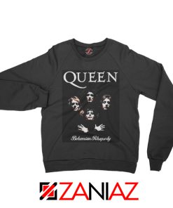 Bohemian Rhapsody Sweatshirt Queen Band Sweatshirt Size S-2XL Black