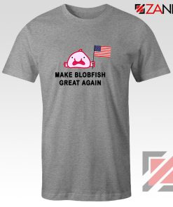 Buy Blobfish T-Shirt Funny Animal Tee Shirts Size S-3XL Sport Grey