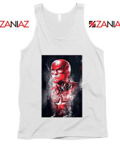 Captain America Marvel Avengers Assemble Tank Top Size S-3XL White