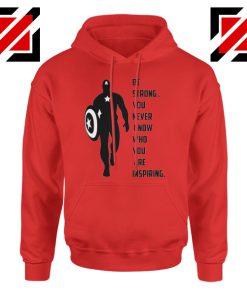 Captain America Quote Hoodie Marvel Film Cheap Hoodie Size S-2XL Red