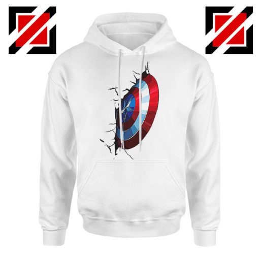 Captain America Shield Hoodie Marvel Studio Best Hoodie Size S-2XL White