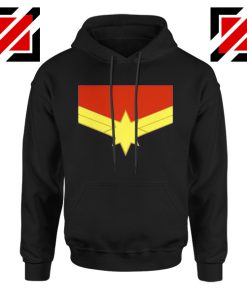 Captain Marvel Logo Hoodie Marvel Comics Hoodie Size S-2XL Black