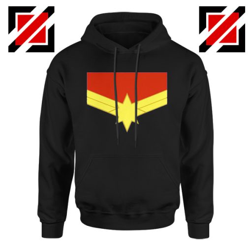 Captain Marvel Logo Hoodie Marvel Comics Hoodie Size S-2XL Black