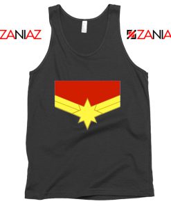 Captain Marvel Logo Tank Top Marvel Comics Tank Top Size S-3XL Black