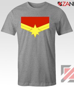 Captain Marvel Logo Tshirts Marvel Comics Tee Shirts Size S-3XL Grey