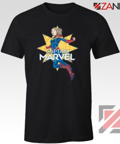 Captain Marvel Star T Shirt American Superhero Tee Shirt Size S-3XL Black