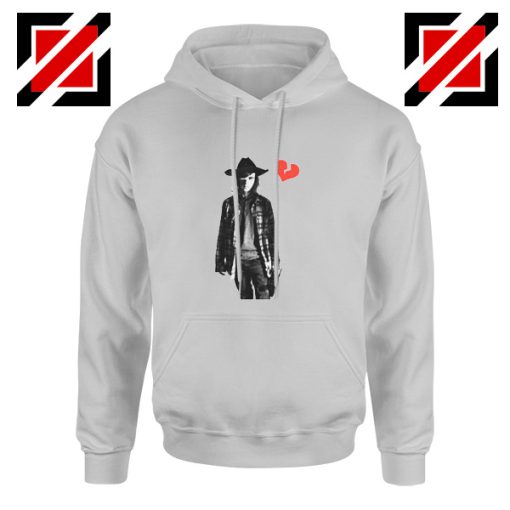 Carl Grimes Heartbreak Hoodie The Walking Dead Hoodie Size S-2XL Sport Grey