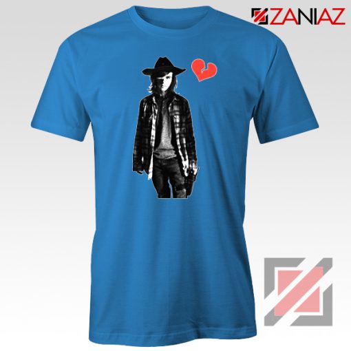 Carl Grimes Tee Shirt Walking Dead TV Series Best Tshirt Blue