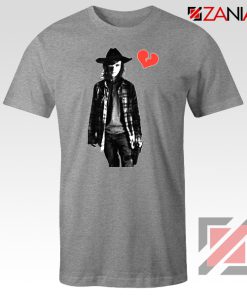 Carl Grimes Tee Shirt Walking Dead TV Series Best Tshirt Sport Grey