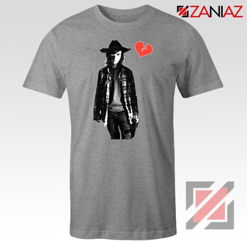 Carl Grimes Tee Shirt Walking Dead TV Series Best Tshirt Sport Grey