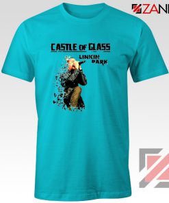 Castle Of Glass T-Shirt Linkin Park Chester Bennington T-Shirt Size S-3XL Light Blue