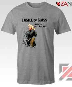 Castle Of Glass T-Shirt Linkin Park Chester Bennington T-Shirt Size S-3XL Sport Grey