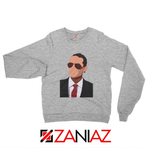 Chester Charles Bennington Sweatshirt American Singer Sweatshirt Sport Grey