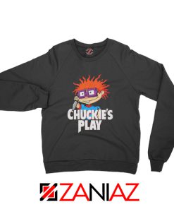 Chuckies Play Sweatshirt Rugrats Chuckie's Sweatshirt Size S-2XL Black