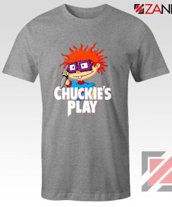 Chuckies Play T-Shirt Rugrats Chuckie's Cheap T-Shirt Size S-3XL Sport Grey