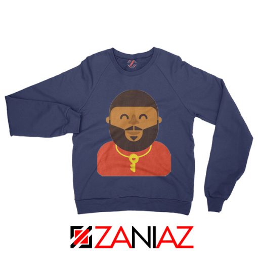 DJ Khaled Sweatshirt American DJ Best Sweatshirt Unisex Adult Navy Blue