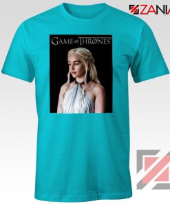 Daenerys Targaryen Tee Shirt Game of Thrones Tshirt Size S-3XL Light Blue