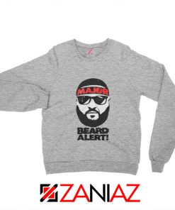 Dj Khaled Beard Alert Mens Sweatshirt American DJ Gift Sweatshirt Sport Grey