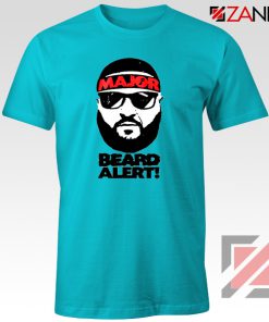 Dj Khaled Beard Alert Mens T-shirt American DJ Gift T-shirt Size S-3XL Light Blue