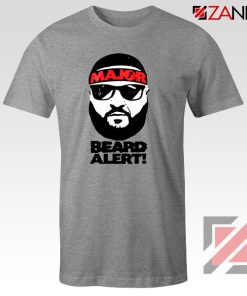 Dj Khaled Beard Alert Mens T-shirt American DJ Gift T-shirt Size S-3XL Sport Grey