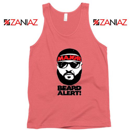 Dj Khaled Beard Alert Mens Tank Top American DJ Gift Tank Top Coral