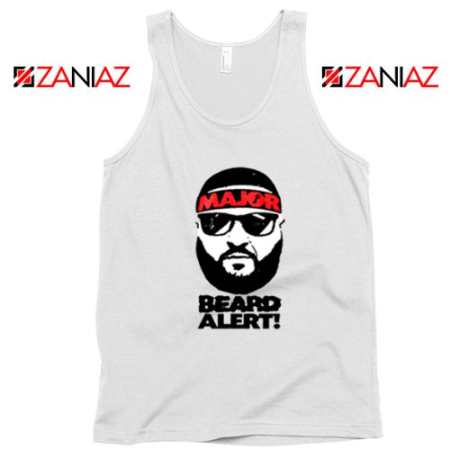 Dj Khaled Beard Alert Mens Tank Top American DJ Gift Tank Top White