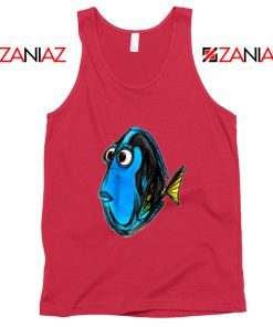 Dory Finding Nemo Tank Top Disney Pixar Tank Top Size S-3XL Red