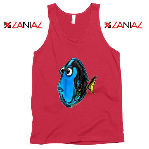 Dory Finding Nemo Tank Top Disney Pixar Tank Top Size S-3XL Red