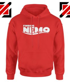 Finding Nemo Movie Logo Hoodie Disney Pixar Hoodie Size S-2XL Red