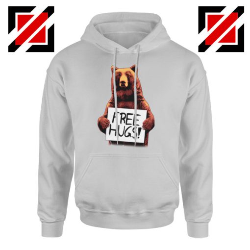 Free Hugs Hoodie Best Animal Lover Hoodie Size S-2XL Sport Grey