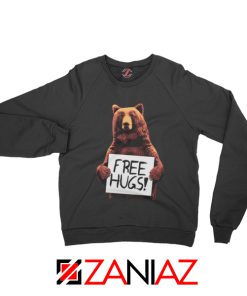 Free Hugs Sweatshirt Best Animal Lover Sweatshirt Size S-2XL Black