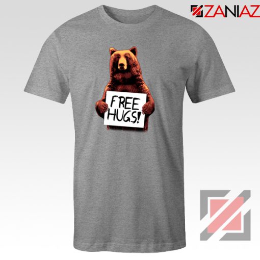 Free Hugs T-shirt Best Animal Lover Tee Shirt Size S-3XL Sport Grey