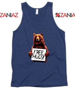 Free Hugs Tank Top Best Animal Lover Tank Top Size S-3XL Navy