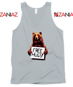 Free Hugs Tank Top Best Animal Lover Tank Top Size S-3XL Silver