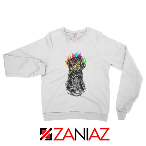 Gauntlet Thanos Avengers Villain Best Sweatshirts Size S-2XL White