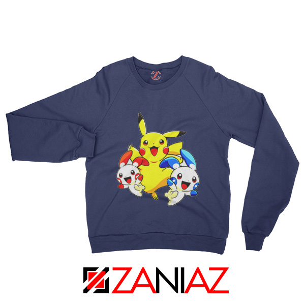 Hello Pokemon Sweatshirt Pokemon Pikachu Happy - ZANIAZ