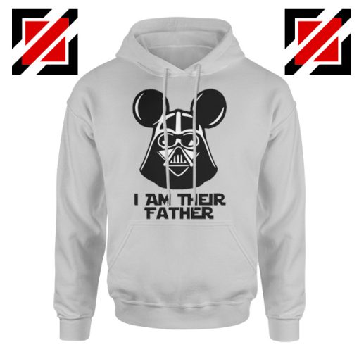 I Am Their Father Nice Hoodie Star Wars Disney Mickey Size S-2XL Sport Grey