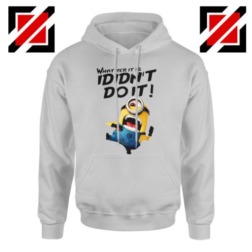 I Didnt Do It Minion Sport Grey Hoodie