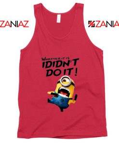 I Didnt Do It Minion Red Tank Top