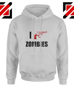 I Heart Zombies Hoodie The Walking Dead Cheap Hoodie Size S-2XL Sport Grey