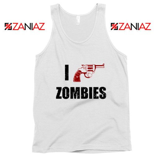 I Heart Zombies Tank Top The Walking Dead Tank Top Size S-3XL White