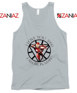 I Love You 3000 Tank Tops Marvel Iron Man Best Tank Top Silver