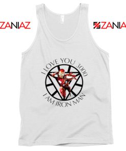 I Love You 3000 Tank Tops Marvel Iron Man Best Tank Top White