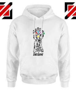 Infinity Gauntlet Marvel Comics Hoodie Avengers Endgame Hoodie White