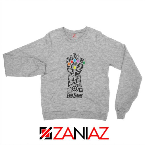 Infinity Gauntlet Marvel Comics Sweatshirt Avengers Endgame Sport Grey