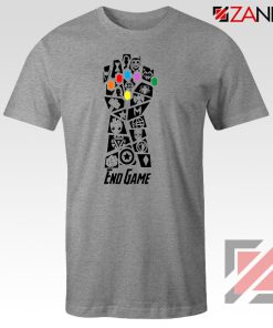 Infinity Gauntlet Marvel Comics Tshirts Avengers Endgame Tshirt Sport Grey