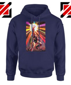 Iron Man Infinity Gauntlet Avengers Endgame Hoodie Size S-2XL Navy