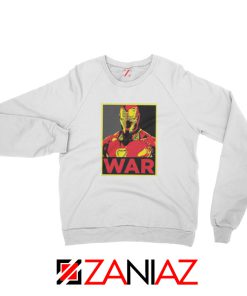 Iron Man War Sweatshirt Infinity War Cheap Sweatshirt Size S-2XL White