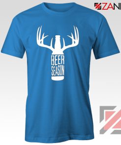 It's Beer Season T-shirt Funny Slogan Tee Shirt Size S-3XL Light Blue